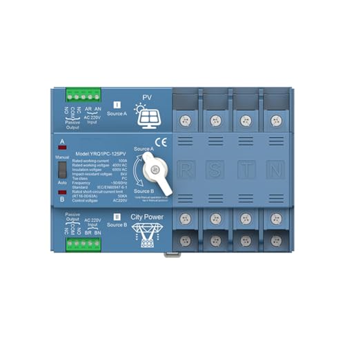 Hxhsgmeh ATS Dual Power Automatischer Übertragungsschalter für Generator oder PV- zum Stadtnetzwechsel Solarinverter 4P100A Hxhsgmeh ATS Dual Power Automatischer Übertragungsschalter für Generator oder PV- zum Stadtnetzwechsel Solarinverter 4P100A von Hxhsgmeh