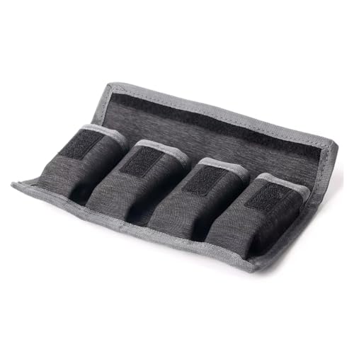 Hxhsgmeh Kamera-Batterie-Aufbewahrungstasche AA AAA Batterie-Aufbewahrungstasche 4 Tasche für AA/AAA Batterie und DSLR Kamera Batterie von Hxhsgmeh
