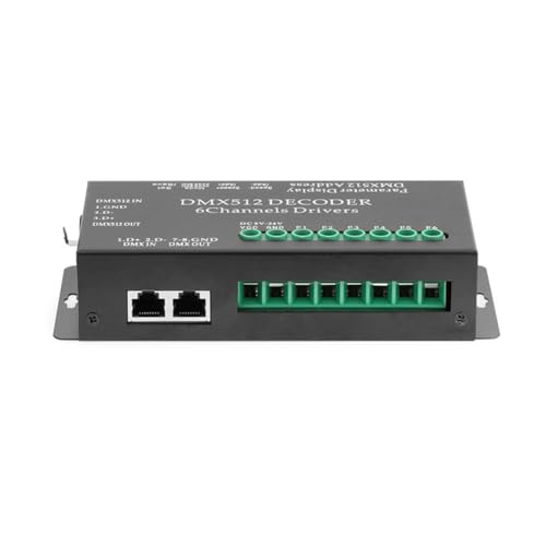 Hxhsgmeh LED-Beleuchtung DMX512-Decoder, Konsolendimmer RGB 6-Wege, für Konstantes Dimmen Wie LED-Tap, Barlicht, LED-Quellen Usw. Hxhsgmeh LED-Beleuchtung DMX512-Decoder, Konsolendimmer RGB 6-Wege, für Konstantes Dimmen Wie LED-Tap, Barlicht, LED-Quellen Usw. von Hxhsgmeh