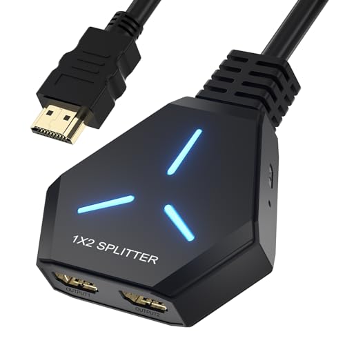 HDMI-Splitter, HDMI-Splitter, 1 Eingang, 2 Ausgänge, HDMI Splitter 4K Ver1.4, unterstützt 4K @ 30Hz 3D Full HD 1080P Unterstützung/PS4/PS3/Blu-Ray Player/MacBook/HDTV (unterstützt keine Erweiterung) HDMI-Splitter, HDMI-Splitter, 1 Eingang, 2 Ausgänge, HDMI Splitter 4K Ver1.4, unterstützt 4K @ 30Hz 3D Full HD 1080P Unterstützung/PS4/PS3/Blu-Ray Player/MacBook/HDTV (unterstützt keine Erweiterung) von Hxwlo