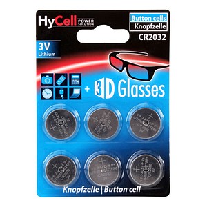 6 HyCell Knopfzellen CR2032 3,0 V 6 HyCell Knopfzellen CR2032 3,0 V von HyCell