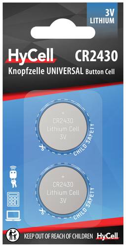 HyCell Knopfzelle CR 2430 3V 2 St. 300 mAh Lithium CR 2430 von HyCell