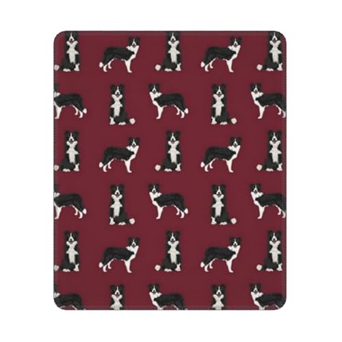 Hyaszst Border Collie Hunderasse Haustierliebhaber Nähprojekte Ruby, Quadratisches Mauspad, rutschfestes, wasserdichtes Mauspad Hyaszst Border Collie Hunderasse Haustierliebhaber Nähprojekte Ruby, Quadratisches Mauspad, rutschfestes, wasserdichtes Mauspad von Hyaszst