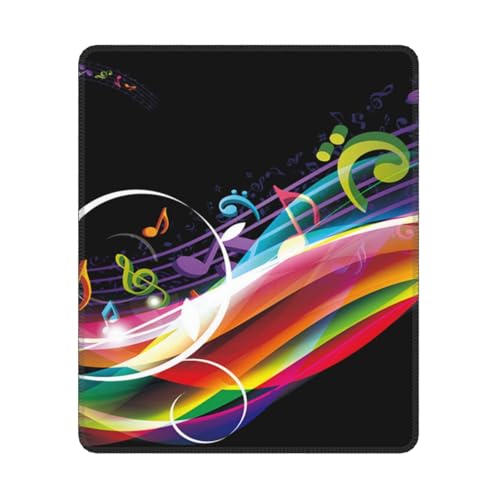 Hyaszst Bunte Musik, Quadratisches Mauspad, rutschfestes, wasserdichtes Mauspad Hyaszst Bunte Musik, Quadratisches Mauspad, rutschfestes, wasserdichtes Mauspad von Hyaszst