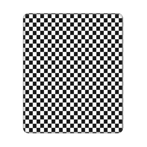 Hyaszst Klassisches Schwarz-Weiß-Rennen Check Checked Geometric Win, Quadratisches Mauspad, rutschfestes, wasserdichtes Mauspad Hyaszst Klassisches Schwarz-Weiß-Rennen Check Checked Geometric Win, Quadratisches Mauspad, rutschfestes, wasserdichtes Mauspad von Hyaszst