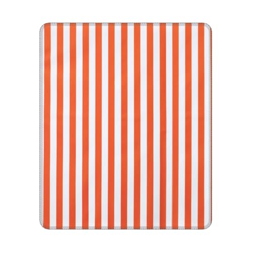 Hyaszst Orange, dann weiß gestreift, Quadratisches Mauspad, rutschfestes, wasserdichtes Mauspad Hyaszst Orange, dann weiß gestreift, Quadratisches Mauspad, rutschfestes, wasserdichtes Mauspad von Hyaszst