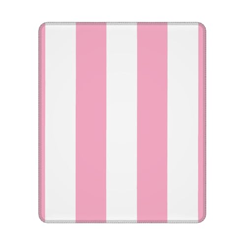 Hyaszst Rosa und weiß gestreift, Quadratisches Mauspad, rutschfestes, wasserdichtes Mauspad Hyaszst Rosa und weiß gestreift, Quadratisches Mauspad, rutschfestes, wasserdichtes Mauspad von Hyaszst