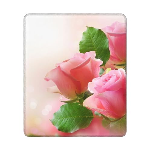 Hyaszst Schöne rosa Rosen, Quadratisches Mauspad, rutschfestes, wasserdichtes Mauspad Hyaszst Schöne rosa Rosen, Quadratisches Mauspad, rutschfestes, wasserdichtes Mauspad von Hyaszst