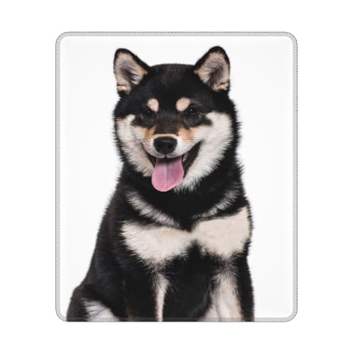 Hyaszst Shiba Inu Schwarzer Shiba Niedliches Hundemuster, Quadratisches Mauspad, rutschfestes, wasserdichtes Mauspad Hyaszst Shiba Inu Schwarzer Shiba Niedliches Hundemuster, Quadratisches Mauspad, rutschfestes, wasserdichtes Mauspad von Hyaszst