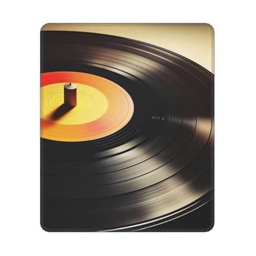 Hyaszst Vinyl-Schallplatten drucken, Quadratisches Mauspad, rutschfestes, wasserdichtes Mauspad Hyaszst Vinyl-Schallplatten drucken, Quadratisches Mauspad, rutschfestes, wasserdichtes Mauspad von Hyaszst