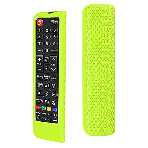 Silikon Hülle Schutzhülle für Samsung Smart TV Fernbedienung Samsung BN59-01315A BN59-01199F AA59-00666A BN59-01301A Remote Case Anti-Rutsch Stoßfest für Universal Samsung Fernbedienungen -Gelb von Hydream