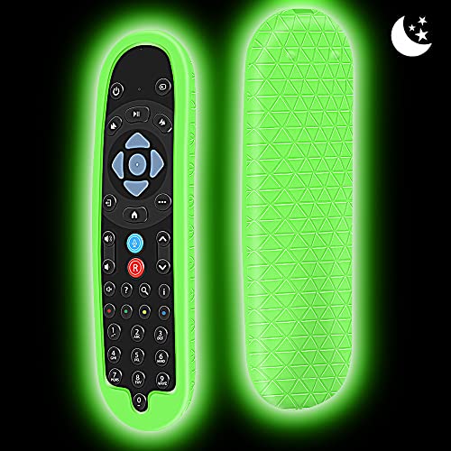 Silikon Hülle Schutzhülle für Sky Q Fernbedienung EC202 / EC201 Fernbedienungen Smart TV Remote Control Cover Case Anti-Rutsch Stoßfest für Sky Q 2020 Newest Bluetooth Voice Fernbedienung (Glow Green) von Hydream