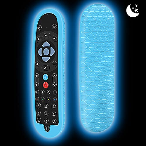 Silikon Hülle Schutzhülle für Sky Q Fernbedienung EC202 / EC201 Fernbedienungen Smart TV Remote Control Cover Case Anti-Rutsch Stoßfest für Sky Q 2020 Newest Bluetooth Voice Fernbedienung (Glow Blue) Silikon Hülle Schutzhülle für Sky Q Fernbedienung EC202 / EC201 Fernbedienungen Smart TV Remote Control Cover Case Anti-Rutsch Stoßfest für Sky Q 2020 Newest Bluetooth Voice Fernbedienung (Glow Blue) von Hydream