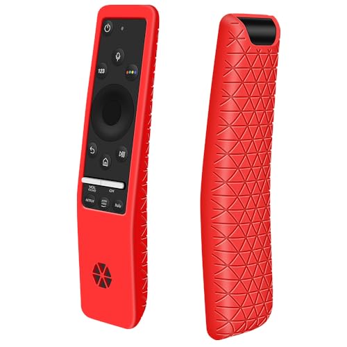 Silikon Schutzhülle für Samsung Ersatz Fernbedienung BN59-01312A BN59-01259B BN59-01259E BN59-01274A, Anti-Rutsch [Verdickung] Case Hülle für Samsung Smart TV 4K Fernseher BN59 Remote (Rot) von Hydream