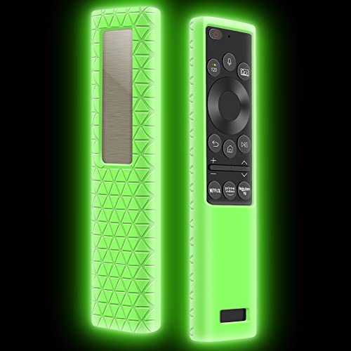 Silikon Schutzhülle für Samsung Fernbedienung BN59-01357 Serie Smart TV Fernbedienungen Cover Case Anti-Rutsch Stoßfest Silikonhülle für Samsung 2021 Solar Cell Charging Model Remote (Glow Green) von Hydream