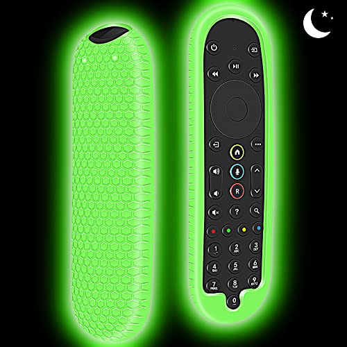 Silikon Schutzhülle für Sky Q Fernbedienung EC302 Fernbedienungen Smart TV Remote Control Anti-Rutsch Stoßfest Cover Case Hülle für Sky Q 2021 Newest Bluetooth Voice Fernbedienungen(Glow Green) von Hydream