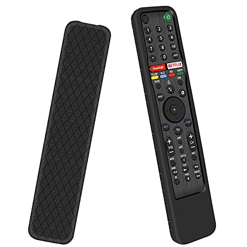 Silikone Schutzhülle für Sony Fernbedienung RMF-TX600E RMF-TX600U RMF-TX611 RMF-TX621U RMF-TX500E RMF-TX500U Remote Control Case Cover Silikonhülle Anti-Rutsch für Sony Fernbedienungen (Schwarz) von Hydream