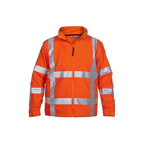 Hydrowear 04025980FO Toulon Soft Shell-Jacke Hi-Vis Orange Größe 2XL von Hydrowear