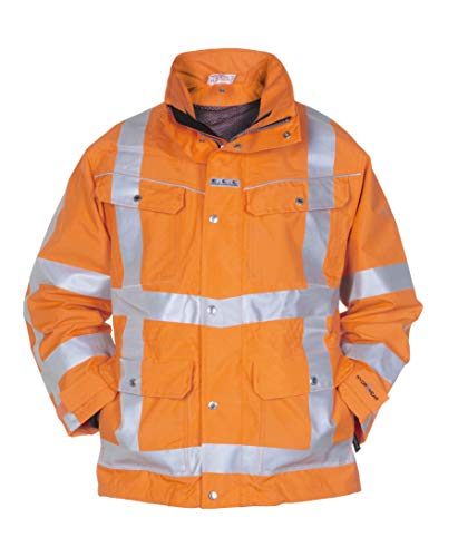 Hydrowear 04026007P Franeker EN 471 Abnehmbarer Parka aus Toptex Hi-Vis Orange Größe S von Hydrowear