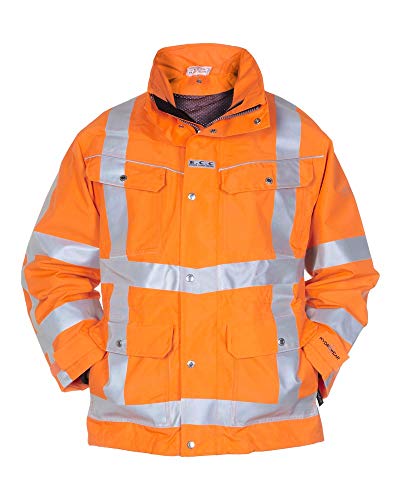 Hydrowear 04026007P Franeker EN 471 Abnehmbarer Parka aus Toptex Hi-Vis Orange Größe XL von Hydrowear