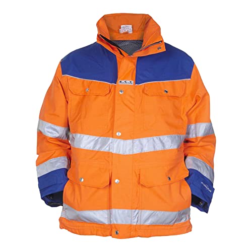 Hydrowear 04026011P Fulda EN 471 Parka abnehmbar in Toptex Orange/Royalblau Größe XXL von Hydrowear