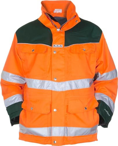 Hydrowear 04026012P Fulham EN 471 Abnehmbarer Parka aus Toptex Orange/Grün Größe L von Hydrowear