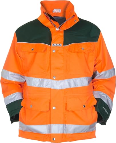 Hydrowear 04026012P Fulham EN 471 Abnehmbarer Parka aus Toptex Orange/Grün Größe M von Hydrowear