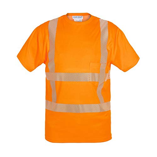 Hydrowear 040425FO-4XL TAMPA Trafficline T-Shirt, Hi-Vis Orange, Größe 4XL von Hydrowear