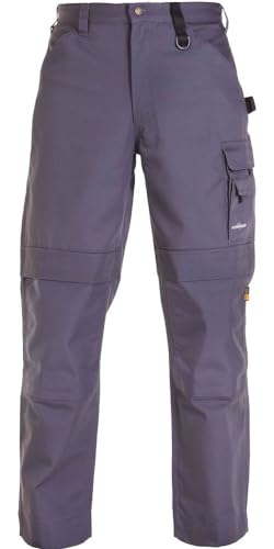 Hydrowear 042851K Rhodos Leinwandhose mit Knietaschen Grau Größe 44 von Hydrowear