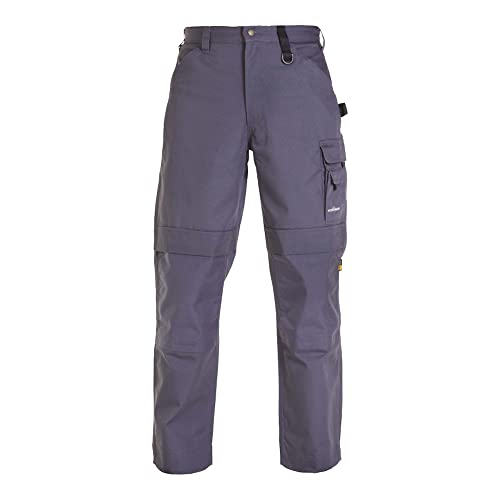 Hydrowear 042851K Rhodos Leinwandhose mit Knietaschen Grau Größe 51 von Hydrowear