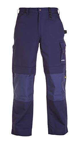 Hydrowear 042852K Rhodos Leinwandhose mit Knietaschen Marine Größe 48 von Hydrowear