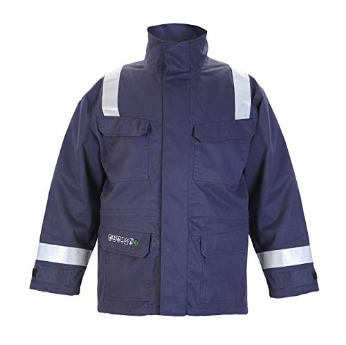 Hydrowear 043402STR Milaan Parka FR/AS Marine mit Streifen Größe M von Hydrowear