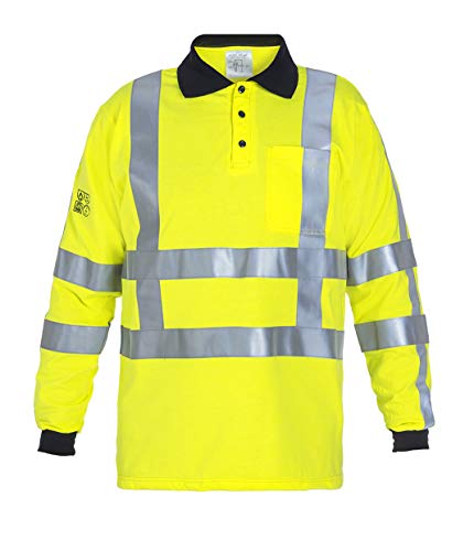 Hydrowear 043477FY Macau Polohemd FR/AS Hi-Vis Gelb Größe L von Hydrowear
