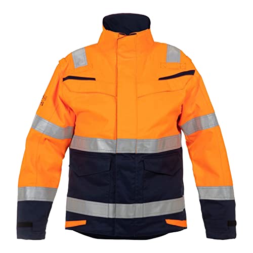 Hydrowear 043750ONP March Abnehmbarer Winter-Parka Orange/Marine Größe L von Hydrowear