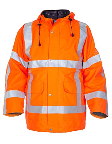 Hydrowear 072360FOP Uithoorn Abnehmbarer Parka 471 RWS Hi-Vis Orange Größe 3XL von Hydrowear