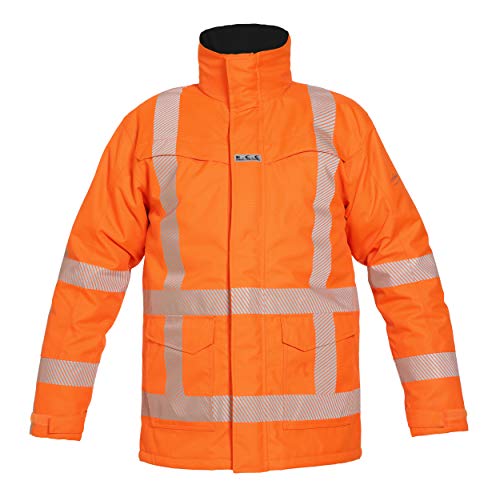 Hydrowear 072398FOP Uddel Abnehmbarer Parka Orange Größe 4XL von Hydrowear