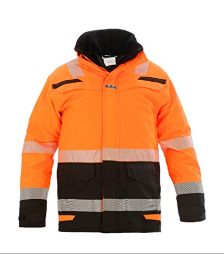 Hydrowear 072398OBP Uddel Abnehmbarer Parka Orange/Schwarz Größe L von Hydrowear