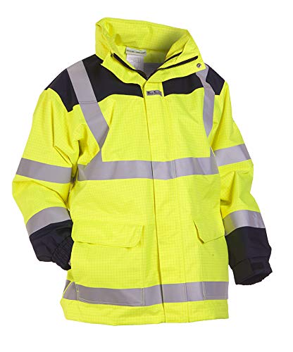 Hydrowear 073000YNP Maasdam Parka-Schale EN 471 ATEX Gelb/Marine Größe 3XL von Hydrowear