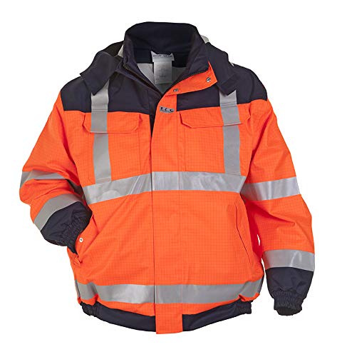 Hydrowear 073400ONP Moers Pilotenjacke EN 471 RWS ATEX Hi-Vis Orange/Marine Größe L von Hydrowear