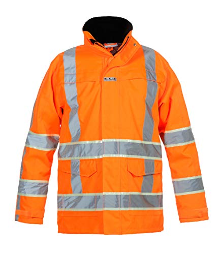 Hydrowear 131001FOP Italië Abnehmbarer Parka Hi-Vis Orange Größe 4XL von Hydrowear