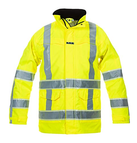 Hydrowear 131001FYP Italië Abnehmbarer Parka Hi-Vis Gelb Größe 3XL von Hydrowear