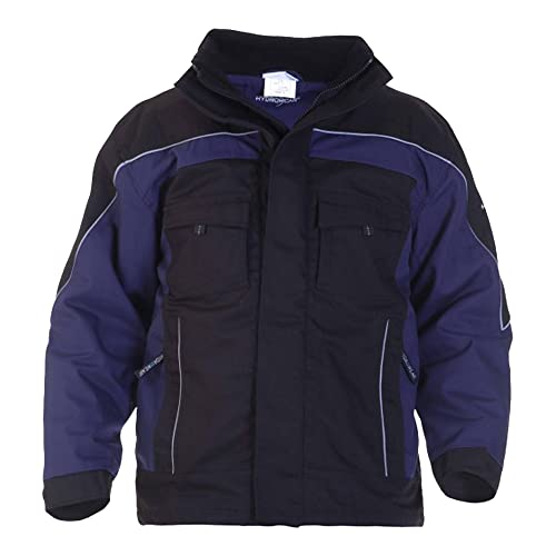 Hydrowear 42552 Rijswijk Segeltuch-Pilotenjacke Marine/Schwarz Größe 3XL von Hydrowear