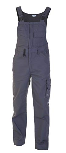 Hydrowear 42701 Reuver Segeltuch-Lätzchen und -Träger Grau Größe 44 von Hydrowear