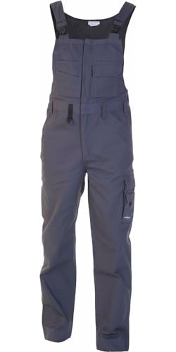 Hydrowear 42701 Reuver Segeltuch-Lätzchen und -Träger Grau Größe 58 von Hydrowear