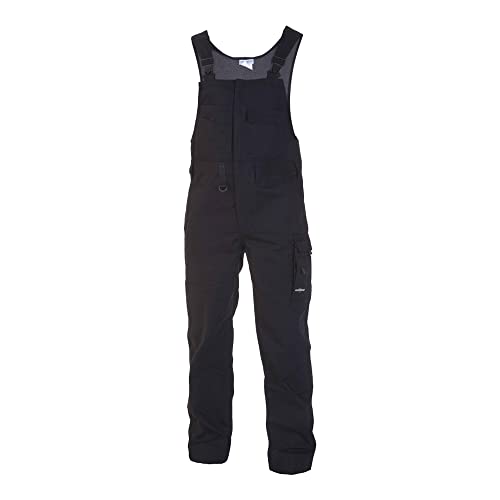 Hydrowear 42704 Reuver Segeltuch-Lätzchen und -Träger Schwarz Größe 55 von Hydrowear