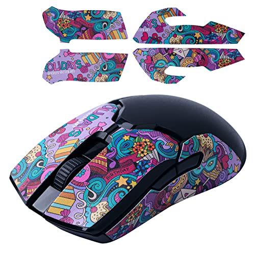 Hyekic Maus Anti-Rutsch-Griffband für Razer Viper/Viper Ultimate Wireless Gaming Mouse Skin, schweißresistent, einfach anzubringen, selbstklebendes Design, professionelles Mäuse-Upgrade-Kit von Hyekic