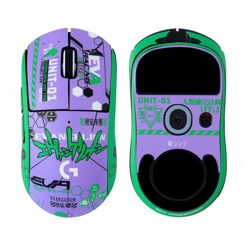 Hyekic Mous Grip Tape Anti-Slip Compatible with Logitech G PRO X Superlight Gaming Mouse, Sweat Resistant, Self-Adhesive Design, Professional Mice Skin Upgrade Purple Kit von Hyekic