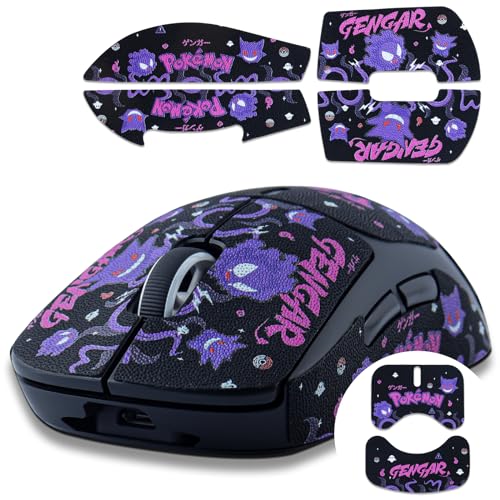 Hyekic Mouse Grip Tape Fit for Logitech G PRO X Superlight, 6 Pieces, Anti-Slip Gaming Mouse Skins, Self-Adhesive Pre-Cut Stickers, Sweat Resistant, Easy to Use, Professional Mice Upgrade Kit von Hyekic