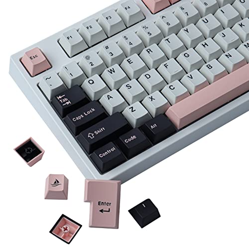 Keycaps 173 Tasten Double-Shot Keycaps ABS Custom Keycaps mit 7U-Leertaste Cherry Profil Keycaps für ANSI&ISO Layout Gateron Cherry MX Schalter Mechanische Tastaturen von Hyekic