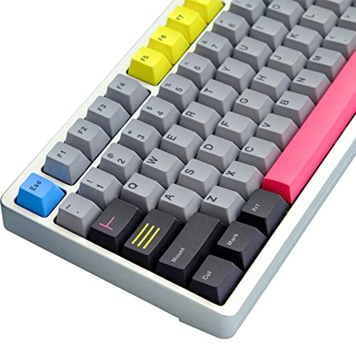 Keycaps PBT Dye Sublimation PBT Keycap Set 134 Tasten Cherry Profile Custom Keycaps für Cherry MX Gateron Switches ANSI Layout Mechanische Tastatur von Hyekic